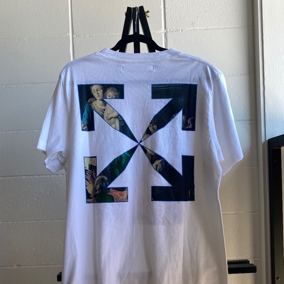 Off-White Caravaggio Print T-Shirt, Size Small NWT - Picture 3 of 4